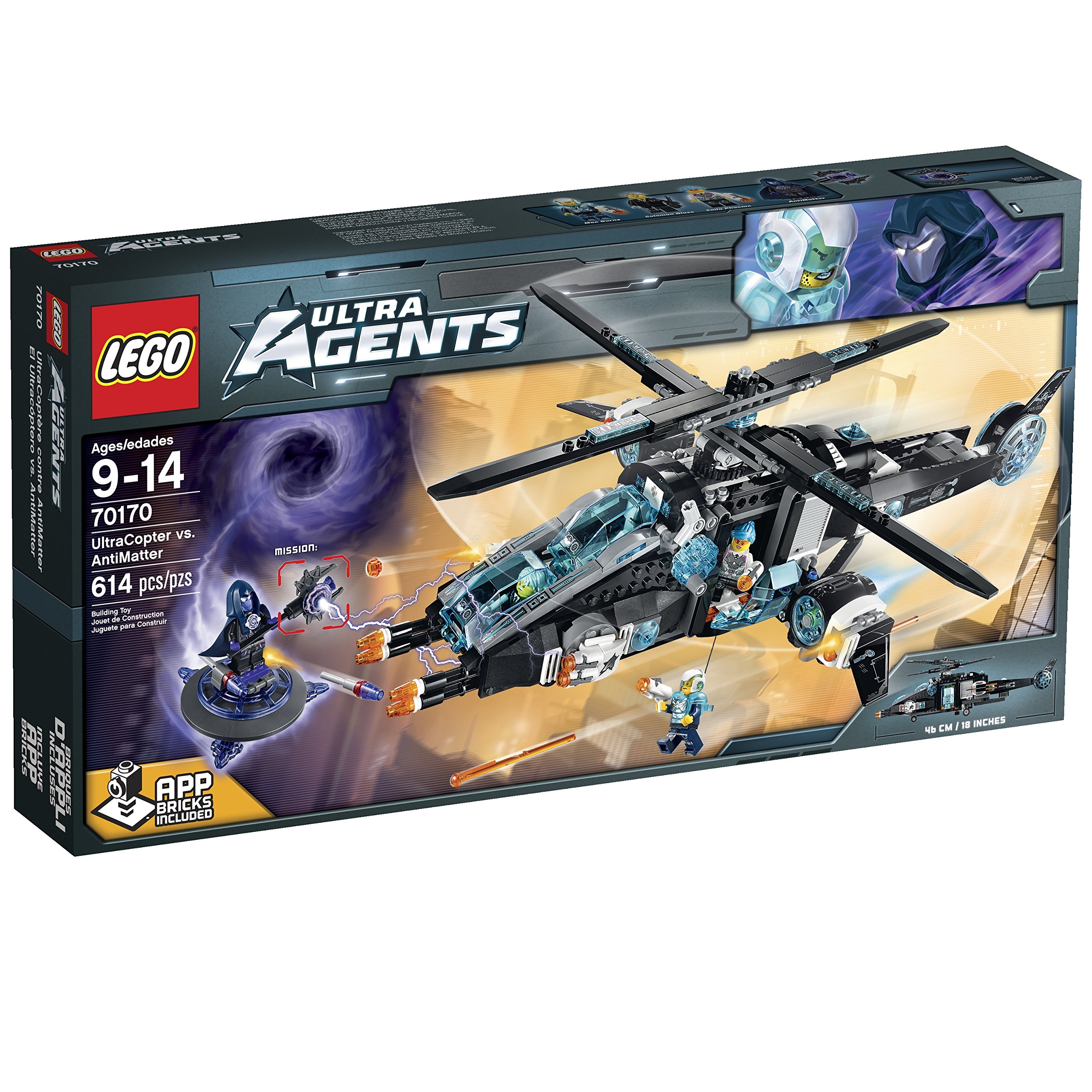 LEGO Ultra Agents UltraCopter vs. Antimatter Toy