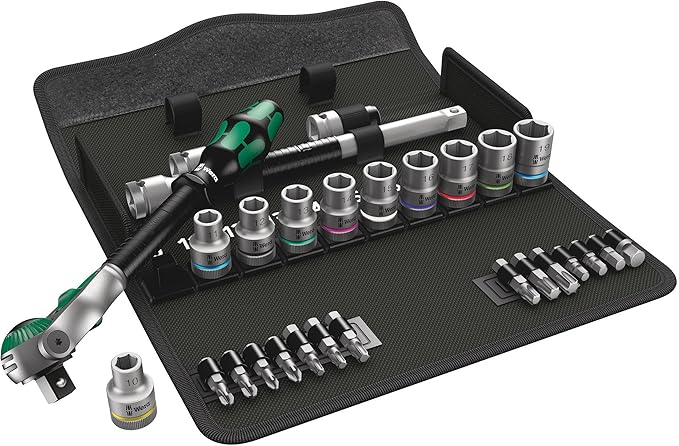 Wera 8100 SC 6 Zyklop Speed Ratchet Metric Set 1/2in Drive