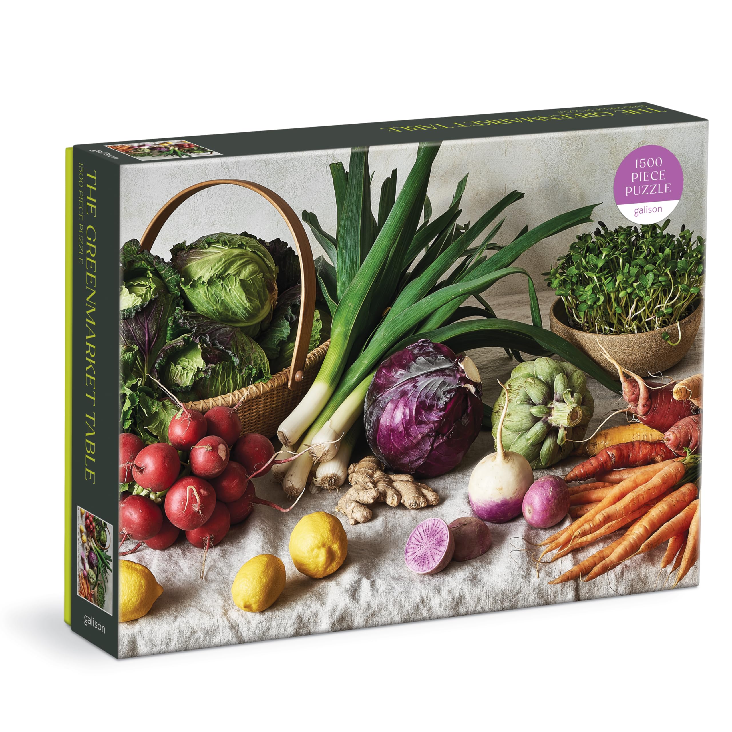 The Greenmarket Table 1500 Piece Puzzle by Galison