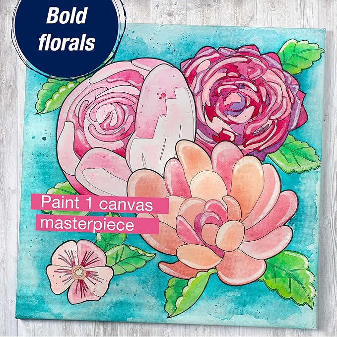 Faber-Castell: Creative Studio Paint by Number Watercolor Set - Floral