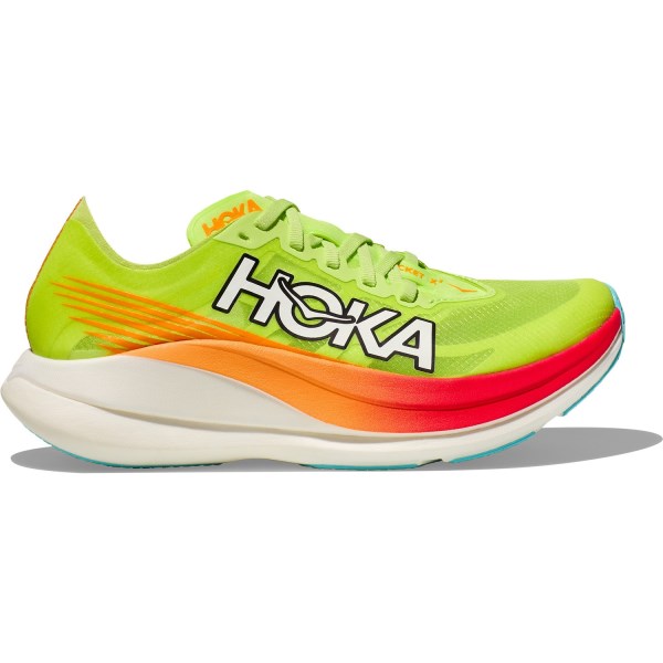 Unisex Hoka Rocket X2 Lettuce / Solar Flare / US 6.5