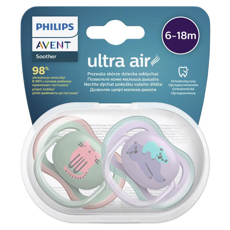 Avent Neutral Ultra Air Pacifiers 6 to 18 Months 2 Units
