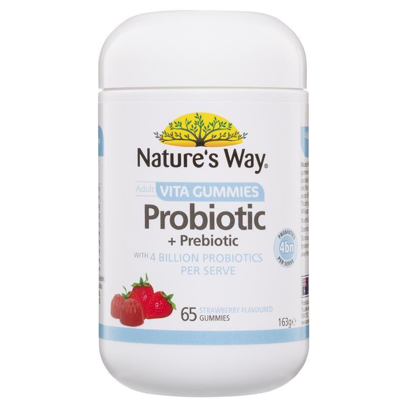 Nature's Way Adult Vita Gummies Probiotic + Prebiotic Sugar Free 65