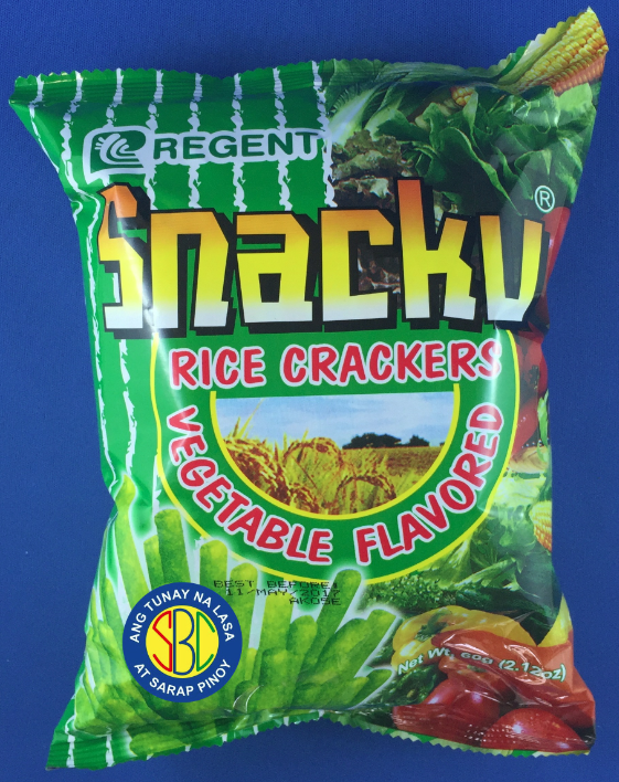 Regent Snacku (Rice Crackers Vegetable Flavored) 60g