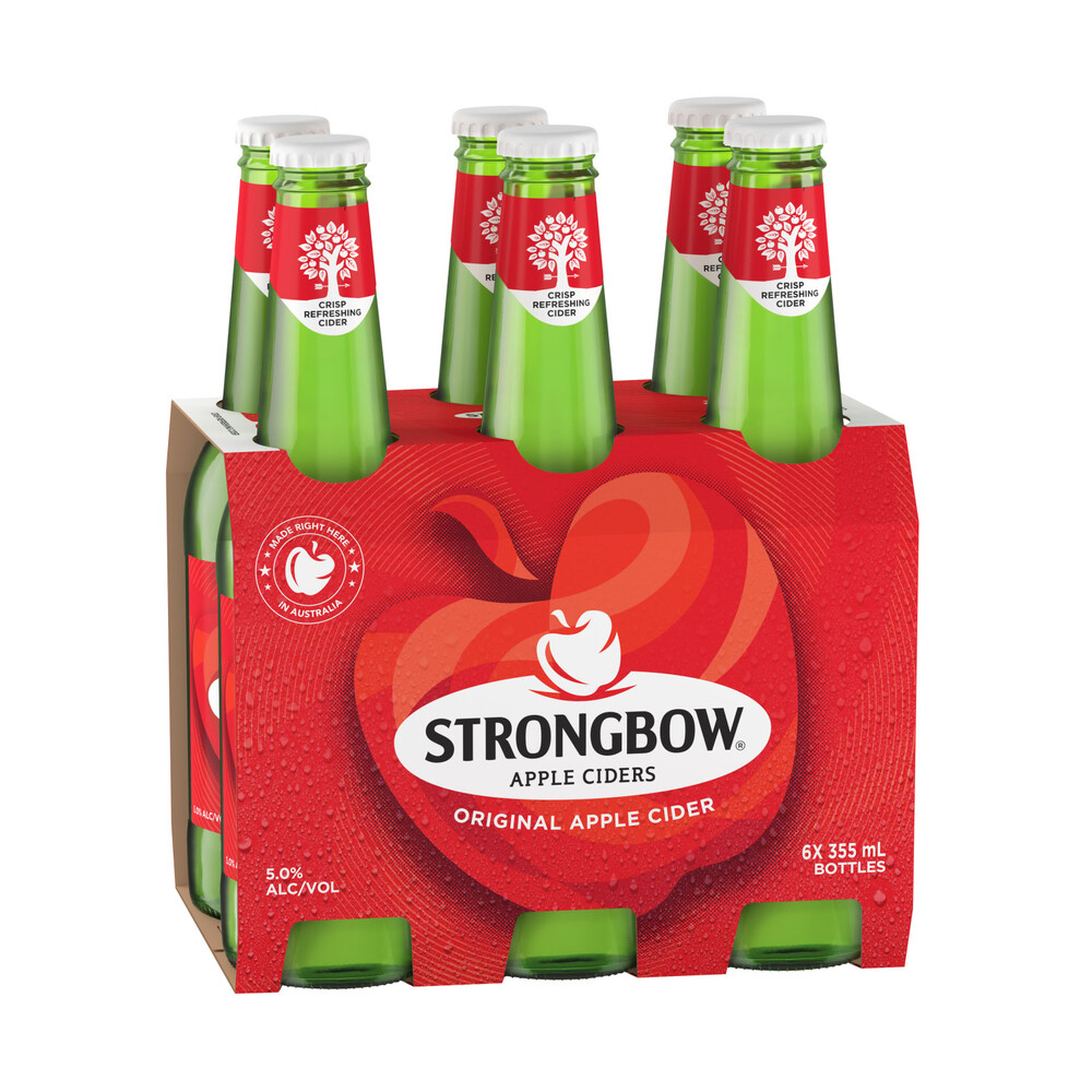 Strongbow Original Apple Cider Bottle 355ml