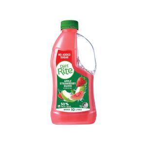 Diet Rite Apple Strawberry Guava Cordial 1L