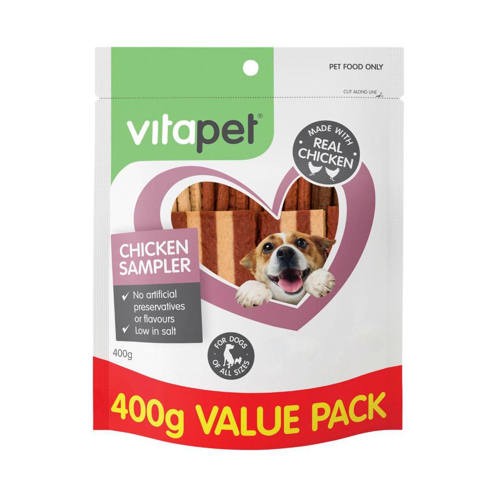 Vitapet Dog Treats Jerhigh Chicken Variety Pack 400g