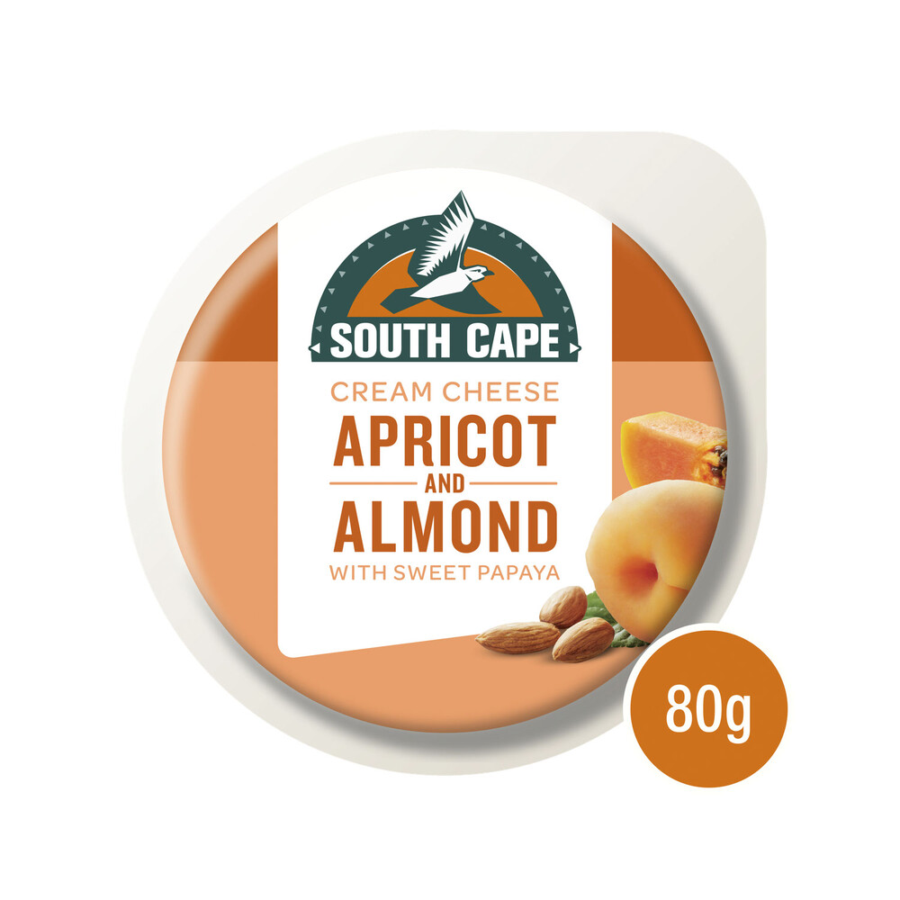 South Cape Cream Cheese Apricot & almond With Sweet Papaya 80g