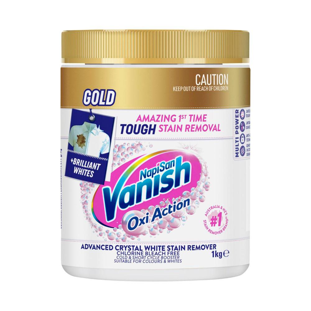 Vanish Napisan Gold Multi Power Crystal White Stain Remover & Laundry Booster Powder 1kg