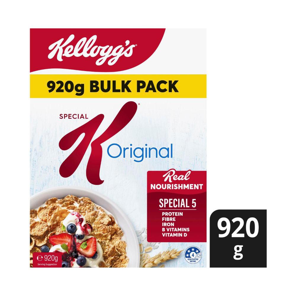 Kellogg's Special K Original Breakfast Cereal With Grain Based Protein
