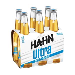 Hahn Ultra Low Carb Bottles 330ml 6 Pack