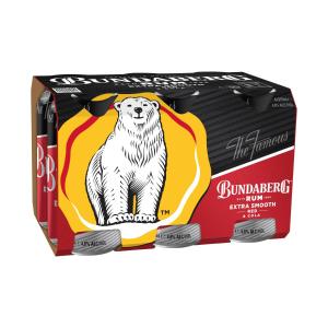 Bundaberg Red & Cola Cans 375ml