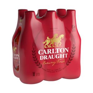 Carlton Draught 375ml 6 Pack