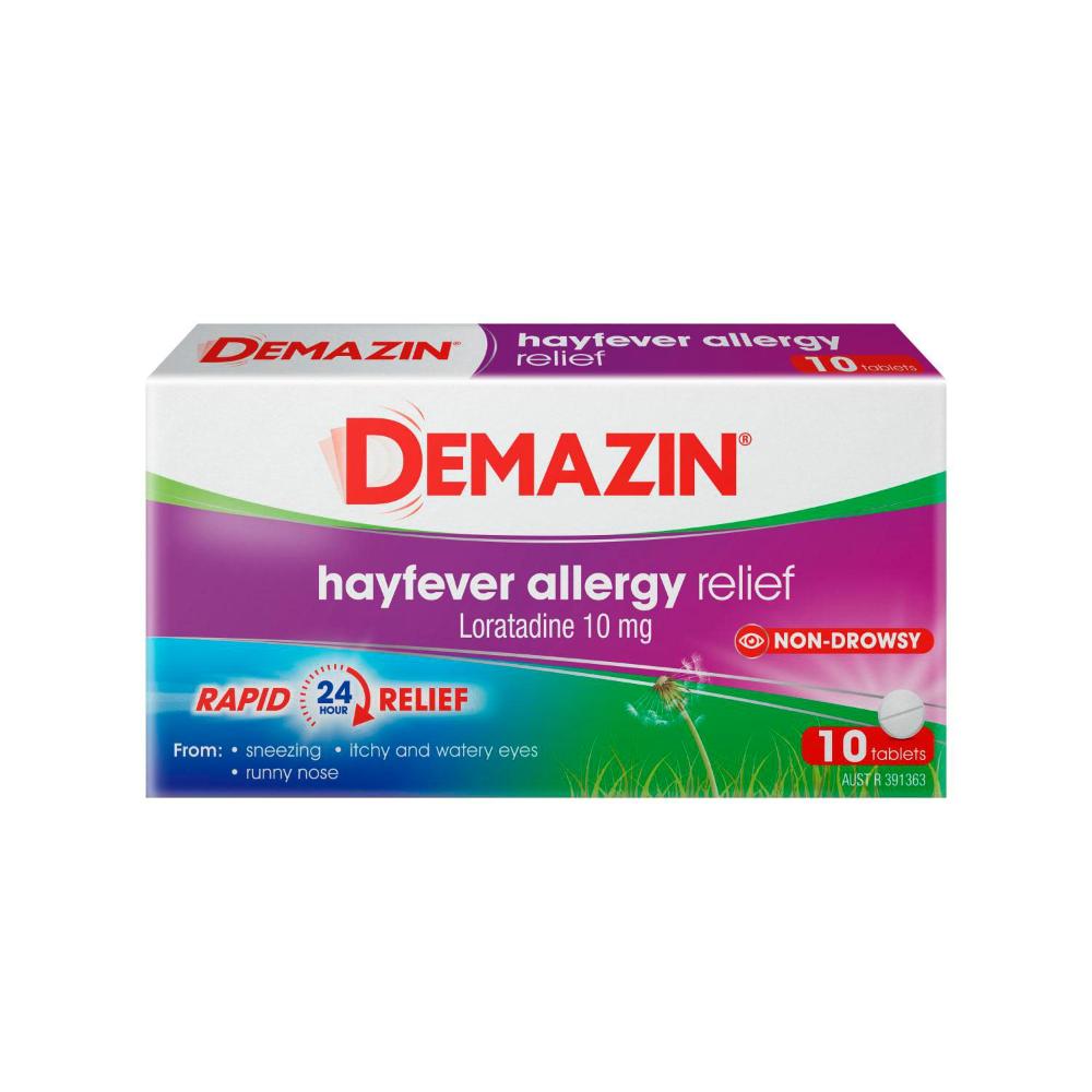 Demazin Allergy & Hayfever 10 Tablets