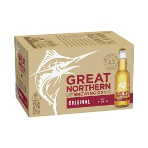 Great Northern Original Lager Beer 330ml - 24 Pack