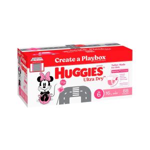 Huggies Ultra Dry Girl Nappies Size 6 88 Pack