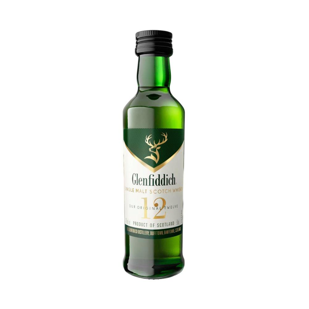 Glenfiddich 12YO Single Malt Scotch Whisky Miniature (50ml)