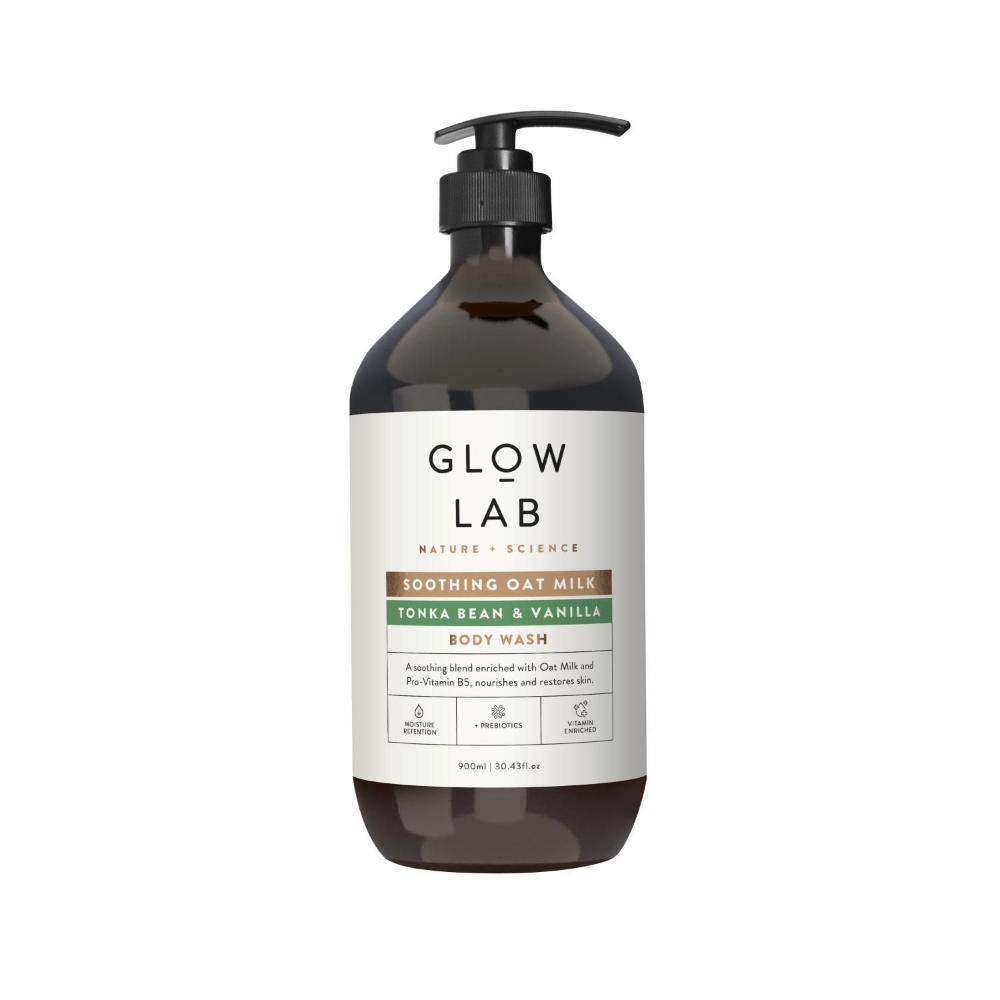 Glow Lab Body Wash Oat Milk- Tonka Bean & Vanilla 900ml