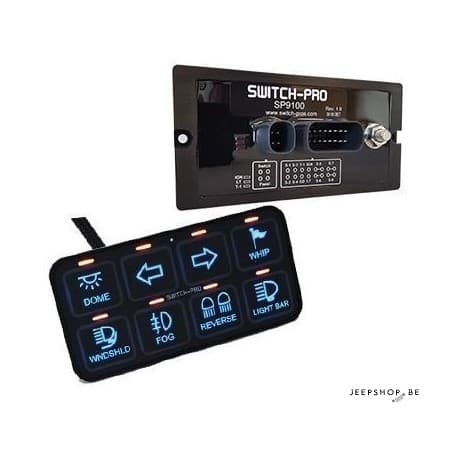 Switch Pros Sp-9100 8-switch Panel Power System with Concealed Mount