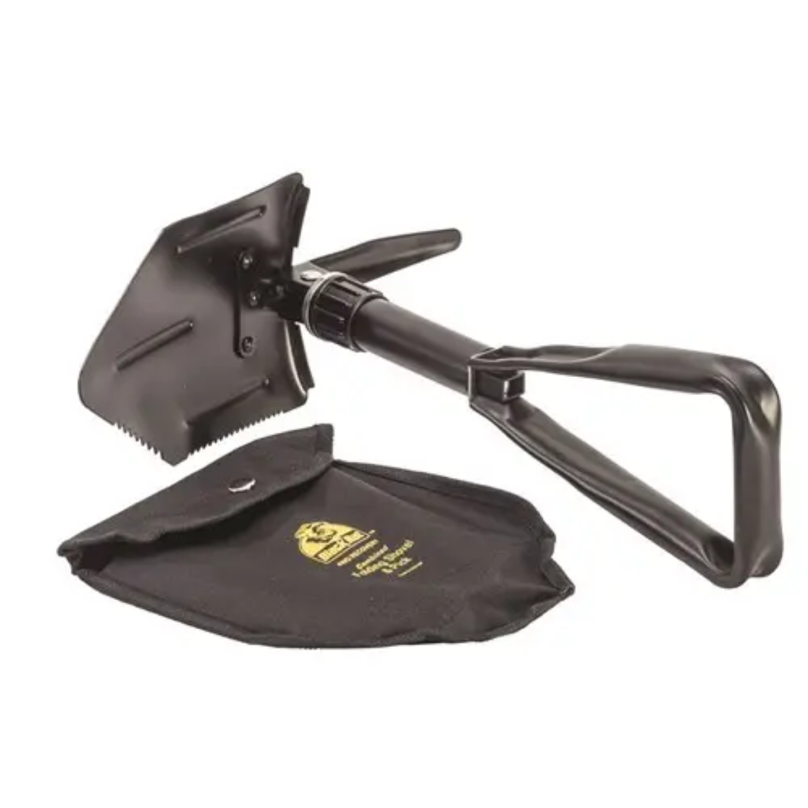 Black Rat 4WD Recovery Folding Shovel Steel - 425mm x 152mm