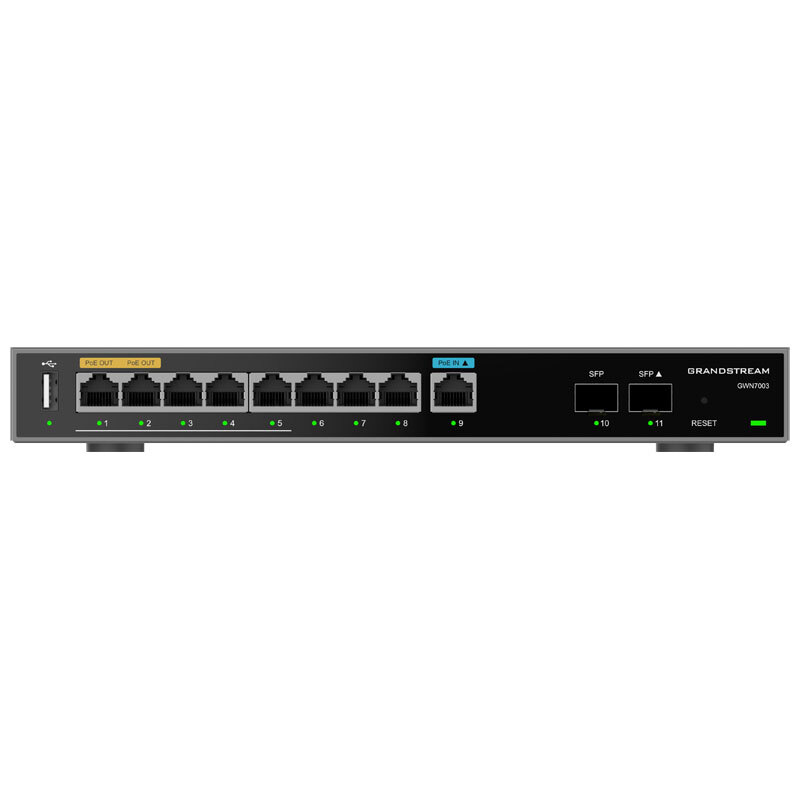 Grandstream Gwn7003 9-Port Multi-WAN Gigabit VPN Router Black