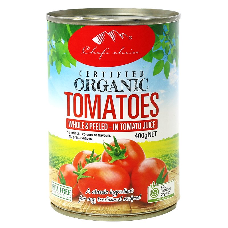 Chef's Choice Whole Peeled Tomatoes 400g | Wholesome Market