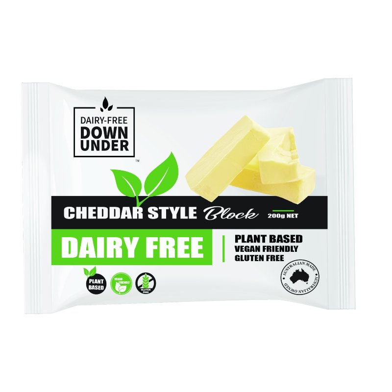 Dairy-Free Down Under Cheddar Style Block 200 G