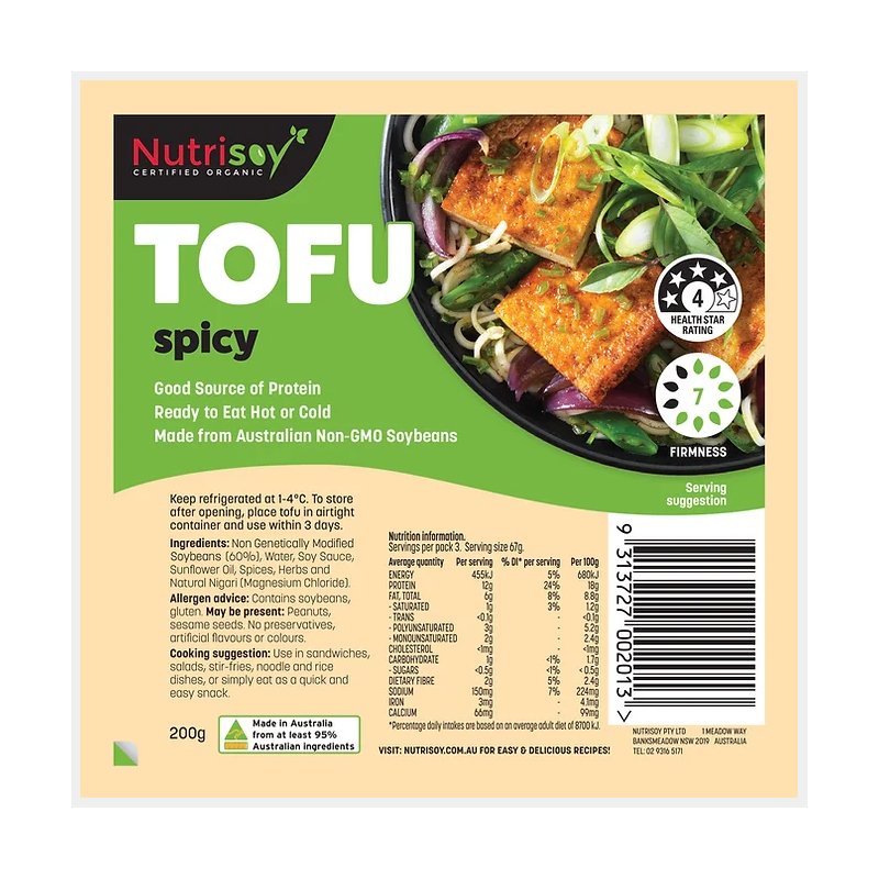 Nutrisoy Tofu Spicy Cutlets 200g