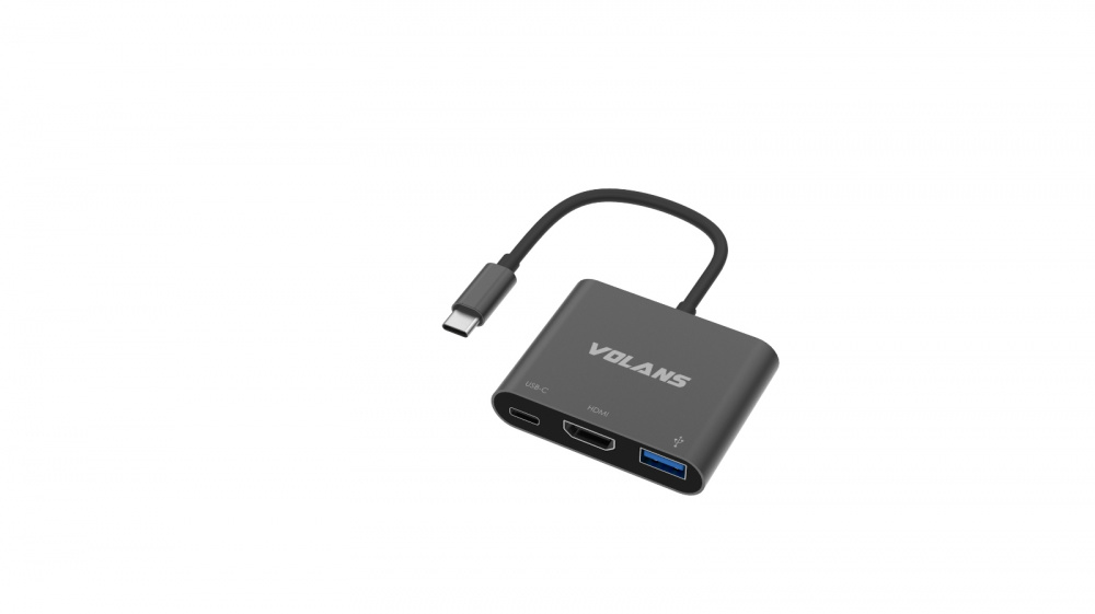 Volans VL-UCH3C Aluminium USB-C Digital AV Multiport Adapter
