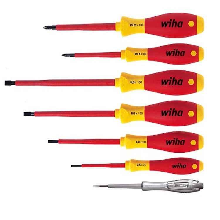 Wiha 7 Piece VDE Mixed Screwdriver Set 3072g