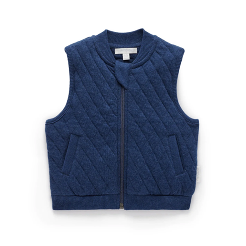 Purebaby Quilted Vest Twig Mélange 3 Years