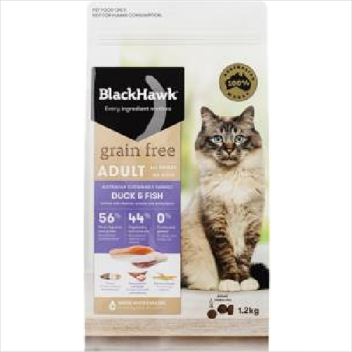 Black Hawk Cat Food Grain Free Duck & Fish 2.5kg
