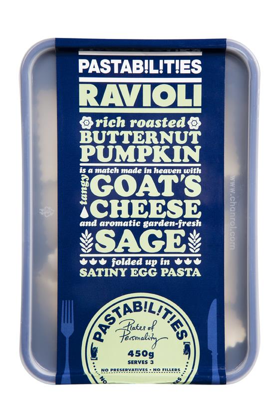 Pastabilities Ravioli - Pumpkin, Goat's Cheese & Sage 450g