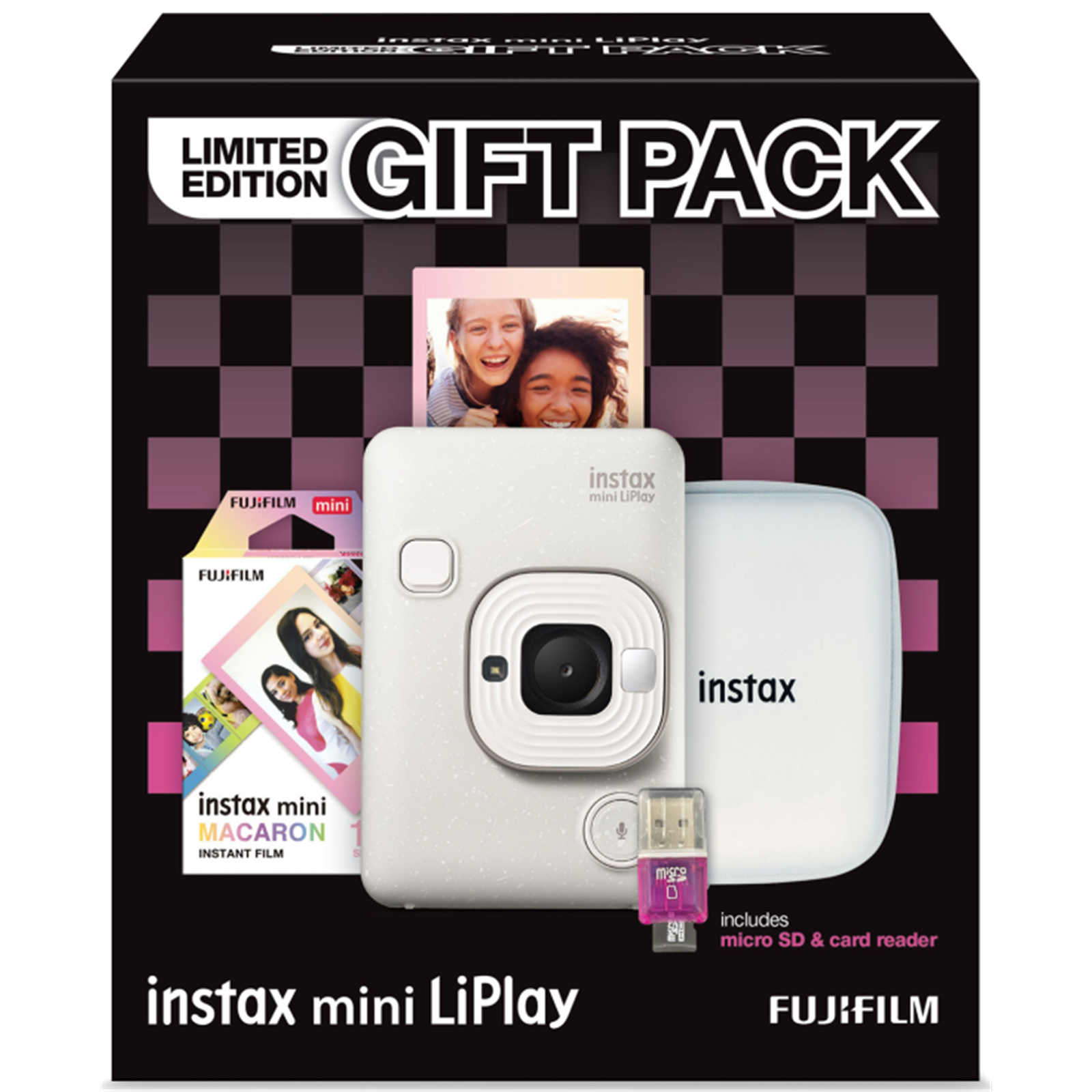 Fujifilm Instax Mini Liplay Limited Edition Gift Pack (Misty White)