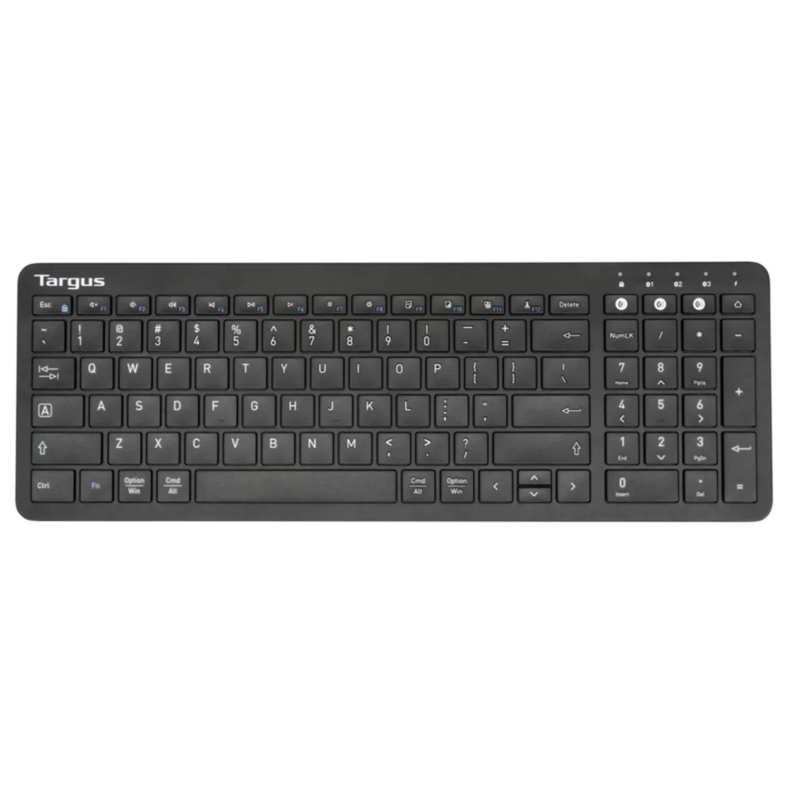 Targus Midsize Multi-Device Bluetooth Antimicrobial Keyboard AKB863US
