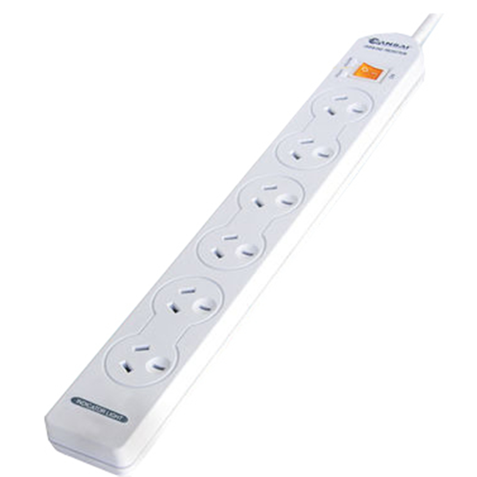 Sansai 6-Way Power Board (137P) with Master Switch
