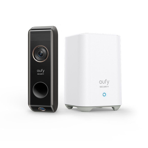 Eufy Dual Camera Doorbell 2K (Battery) + HomeBase 2 Kit