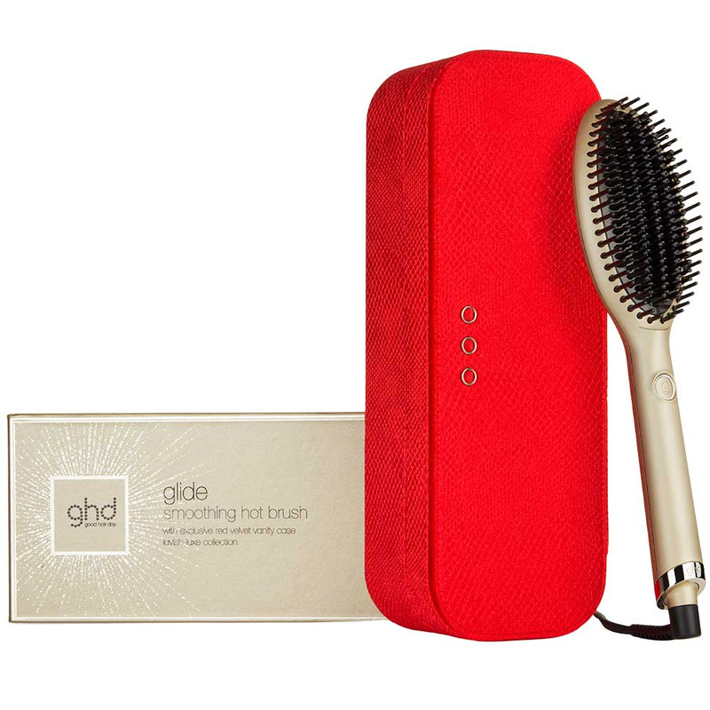 ghd Glide Hot Brush in Champagne Gold