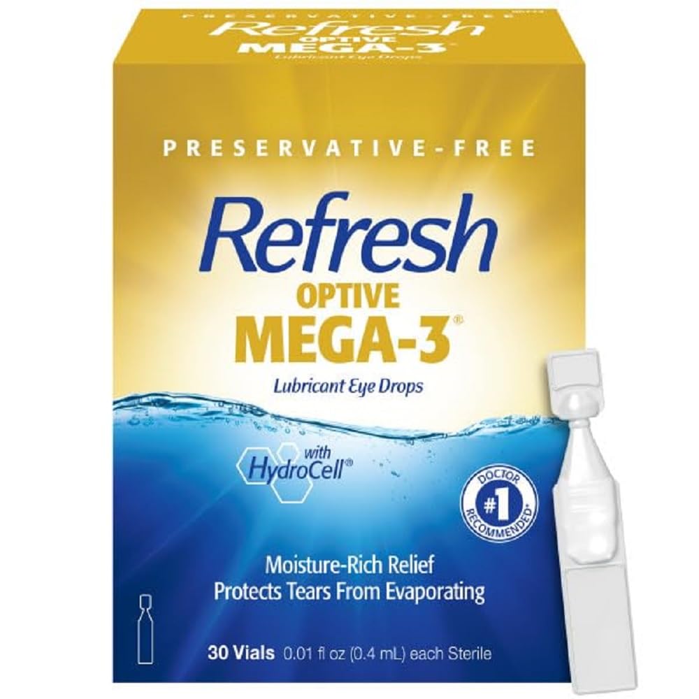 Refresh Optive Mega-3 Lubricant Eye Drops -- 30 Single-Use Containers