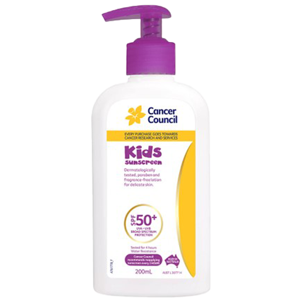 Cancer Council Kids Sunscreen Pump SPF50+ 200 ml