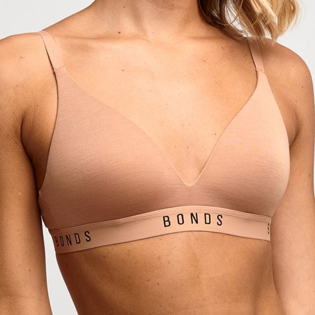 Bonds Original Wirefree T-Shirt Bra | Brown | Size 12B