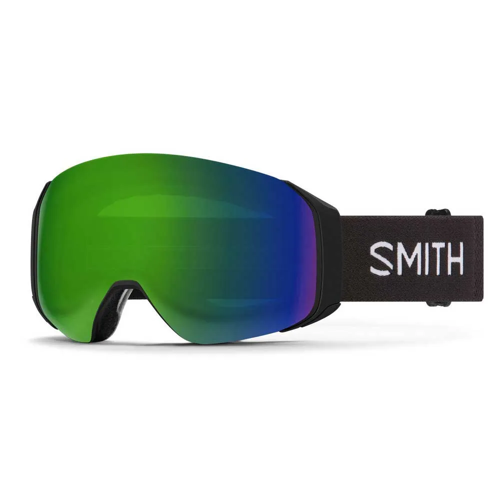 Smith 4D Mag S Snow Goggle Black - ChromaPop Sun Green Mirror