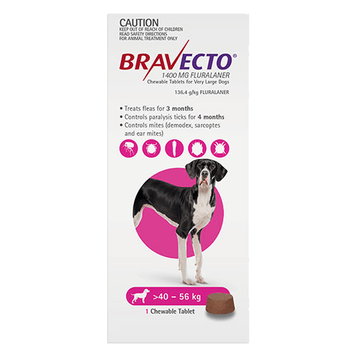 Bravecto Chews for Very Large Dog Purple 2 Pack