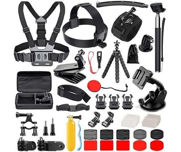 50 in 1 Action Camera Accessories Kit For GoPro Hero10/9/8/7/6/5/4, GoPro Max, GoPro 2018 Session Fusion, Insta360, DJI Osmo Action/Action 2, AKASO