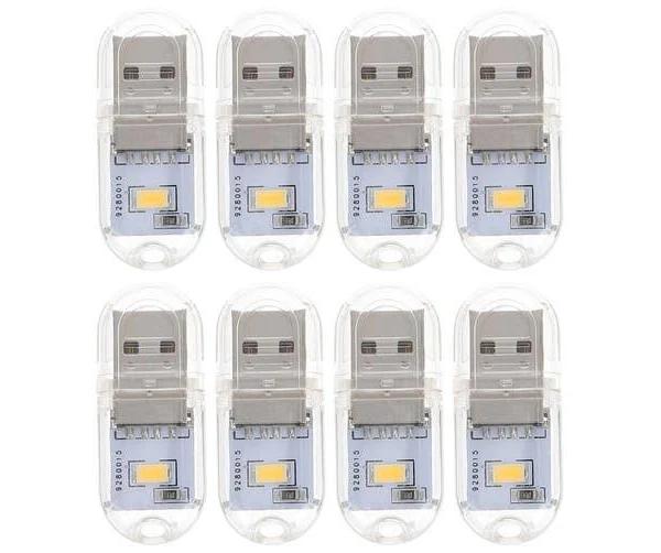 8 Pcs Bedroom Lights Kids Portable Bulb LED Lightbulb Bulbs USB Night Romantic Lightbulbulbs Mini Student