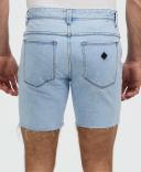 Abrand A Cropped Slim Short Stoned Salt, Bleached Vintage Blue / 28 | Clothing - Mens - Bottoms - Shorts