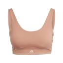 Adidas CoreFlow Luxe Studio Medium-Support Bra Clay Strata XS A-C - Women Training Sports Bras
