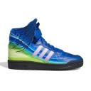Adidas Forum Motorsport Wings 4.0 Jeremy Scott Blue Gradient Shoes - Size 4 - Blue/shock Pink/Light Pink