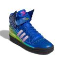 Adidas Forum Motorsport Wings 4.0 Jeremy Scott Blue Gradient Shoes - Size 4 - Blue/shock Pink/Light Pink