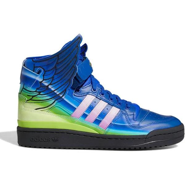 Adidas Forum Motorsport Wings 4.0 Jeremy Scott Blue Gradient Shoes - Size 4 - Blue/shock Pink/Light Pink